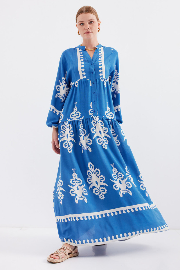 Model 2423 Rochie Alb Indigo Authentic Model - 4