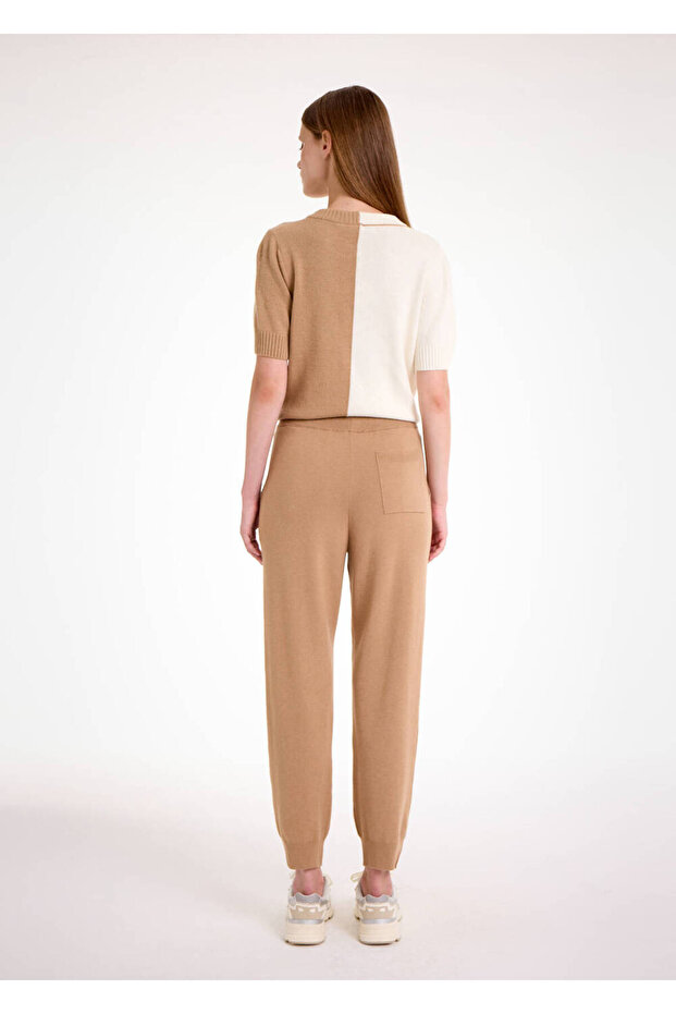 Camel Triko Jogger Pantolon - 5