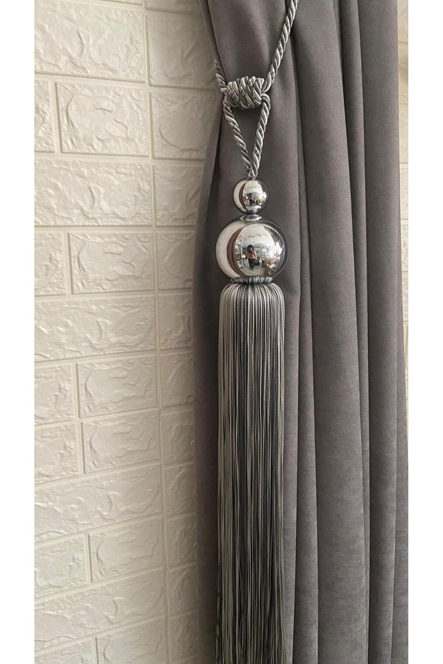 Curtain Accessory Metal Tassel Braçol Cornice Mounting Kit 1 Piece