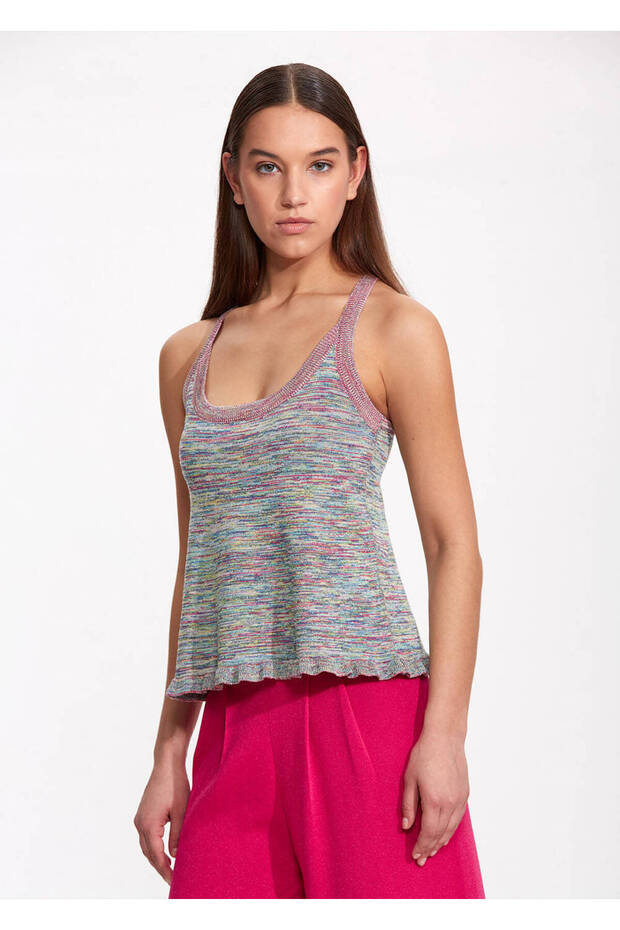 Çapraz Askılı Triko Üst - 3