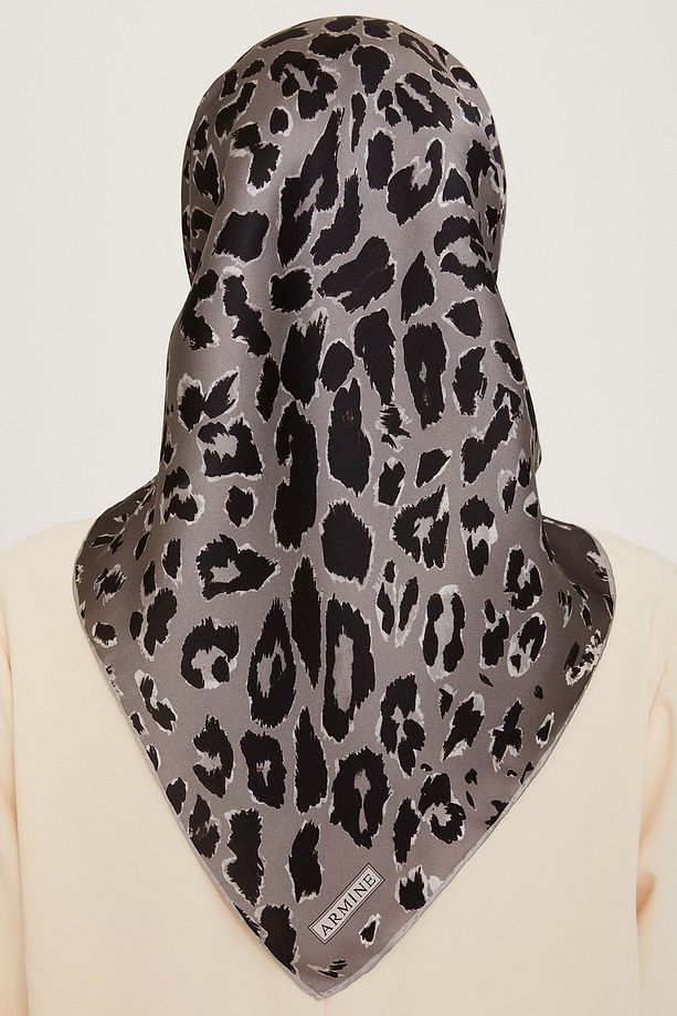 Tivil Ipek Eşarp 9249-38 Leopar Karışık Desen - 4