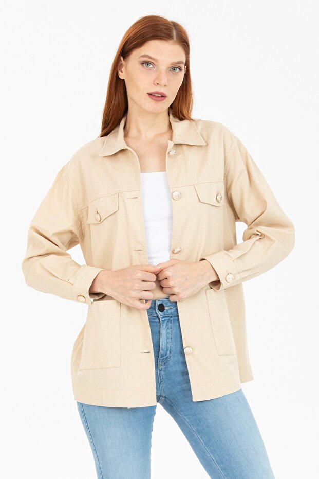 Cepli Oversize Ceket - 1