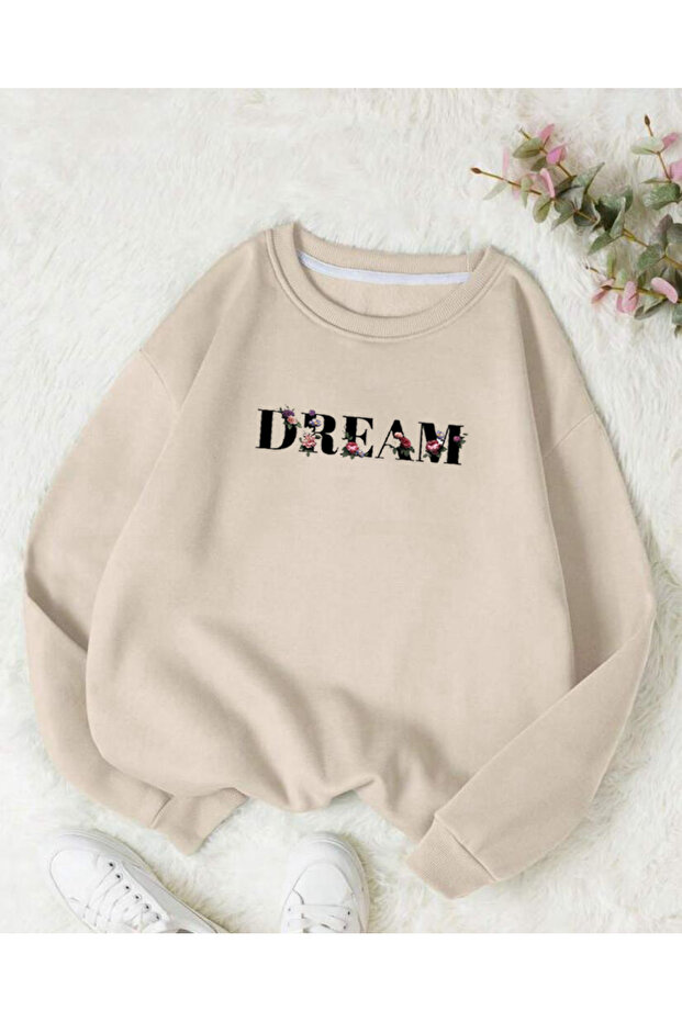سويت شيرت مطبوع برقبة دائرية من DREAM