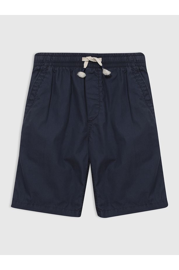 Erkek Çocuk Lacivert Poplin Pull-On Şort - 1