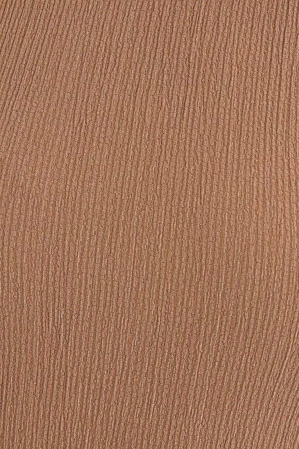 0430 Örme Bluz - Camel - 5