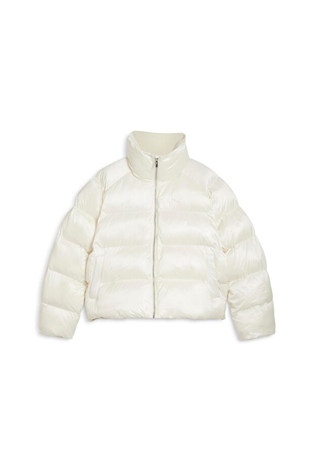 Shiny Puffer Jacket Kadın Ceket - 1