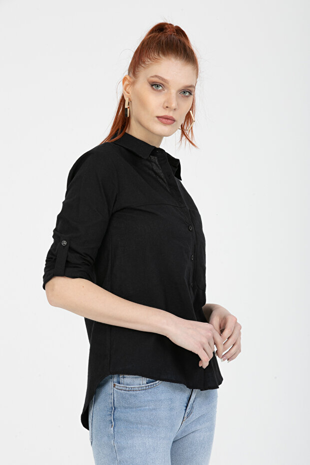 100% Cotton Foldable Sleeve Shirt