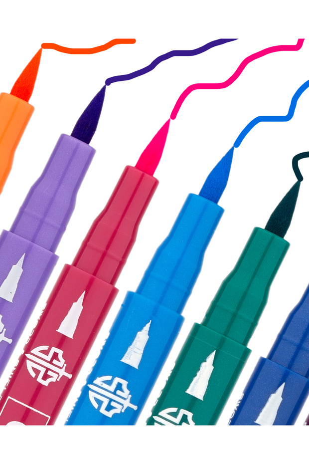 12 Colored Eyeliner Pen - Colorful Design Outside - 4