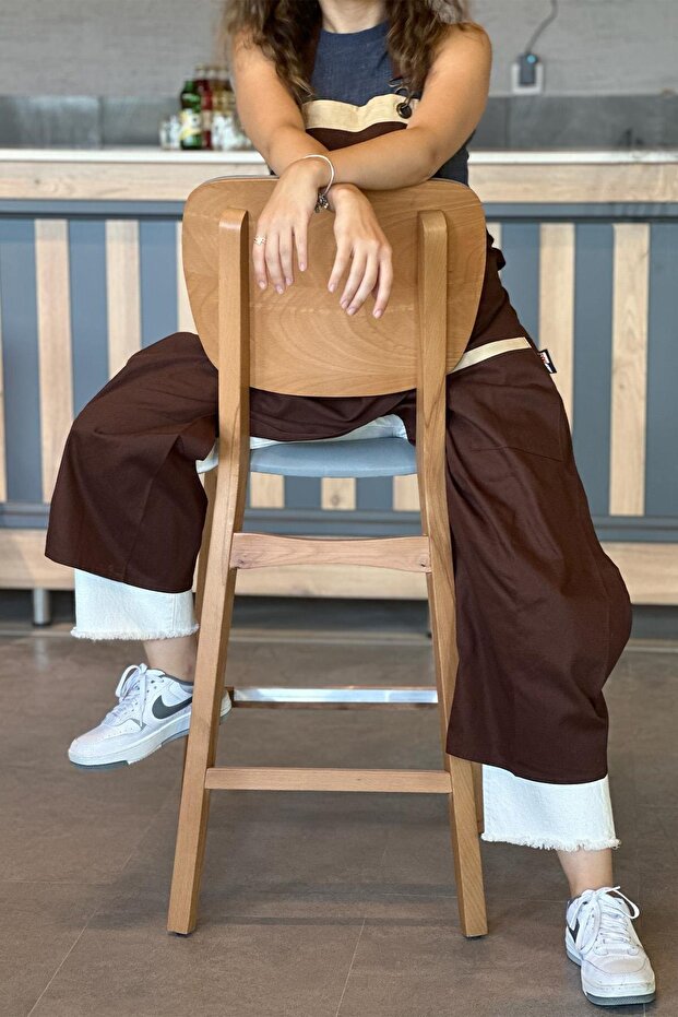 مريلة ورشة عمل قابلة للارتداء باللون البني الأسطوري - 5