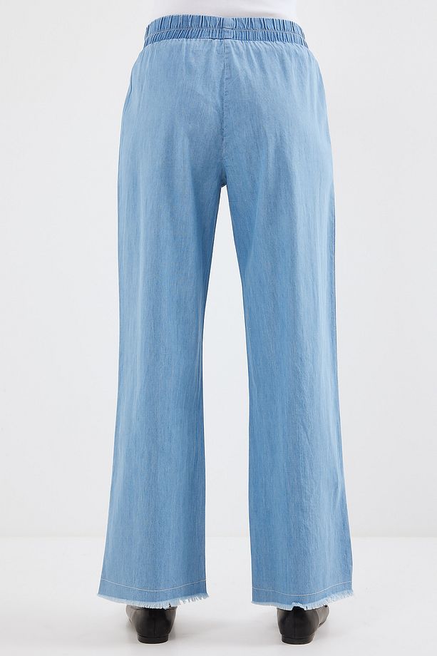 6469 Bol Paça Jeans Pantolon - Mavi - 6