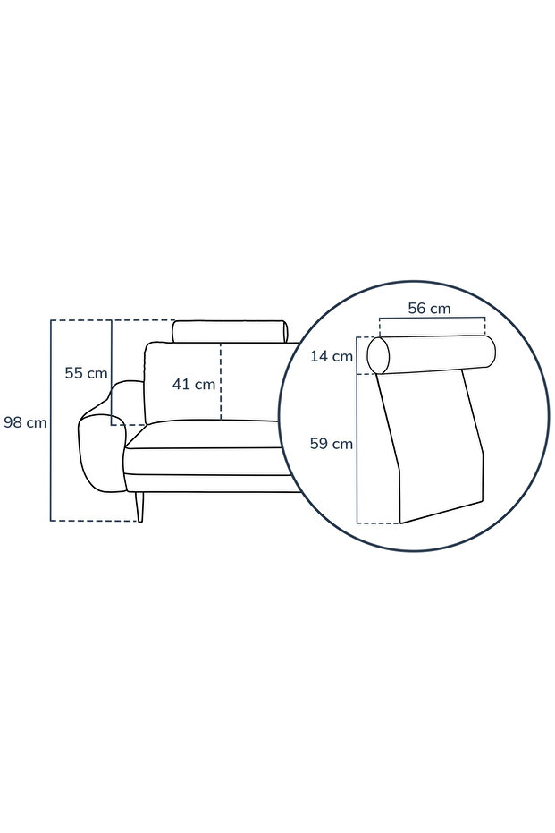Muly Baş Desteği - Kadife - 6