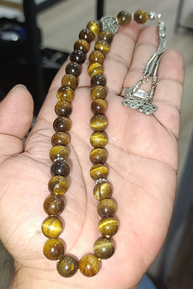 Turtle Eye Stone 10 mm Natural Natural Stone Rosary