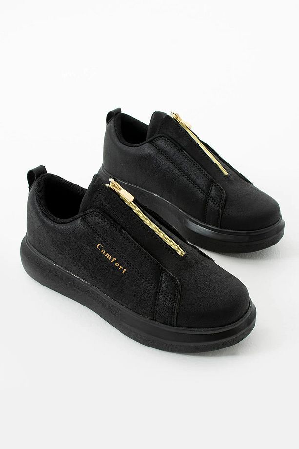 Yüksek Taban Fermuar Detaylı Casual Sneaker Tarz Erkek Ayakkabı - 4