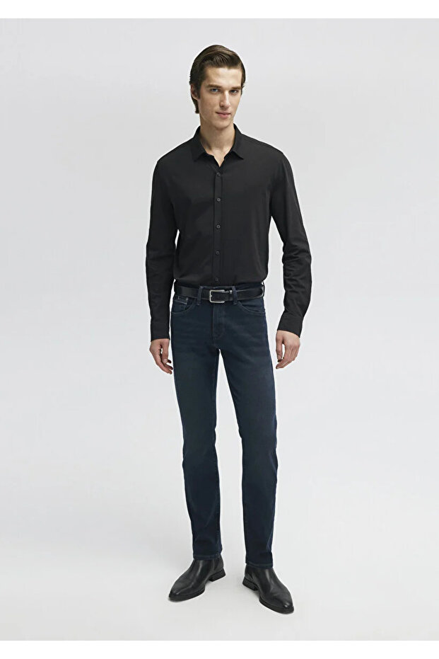 Men's Navy Blue M0037829624 Martin Straight Leg