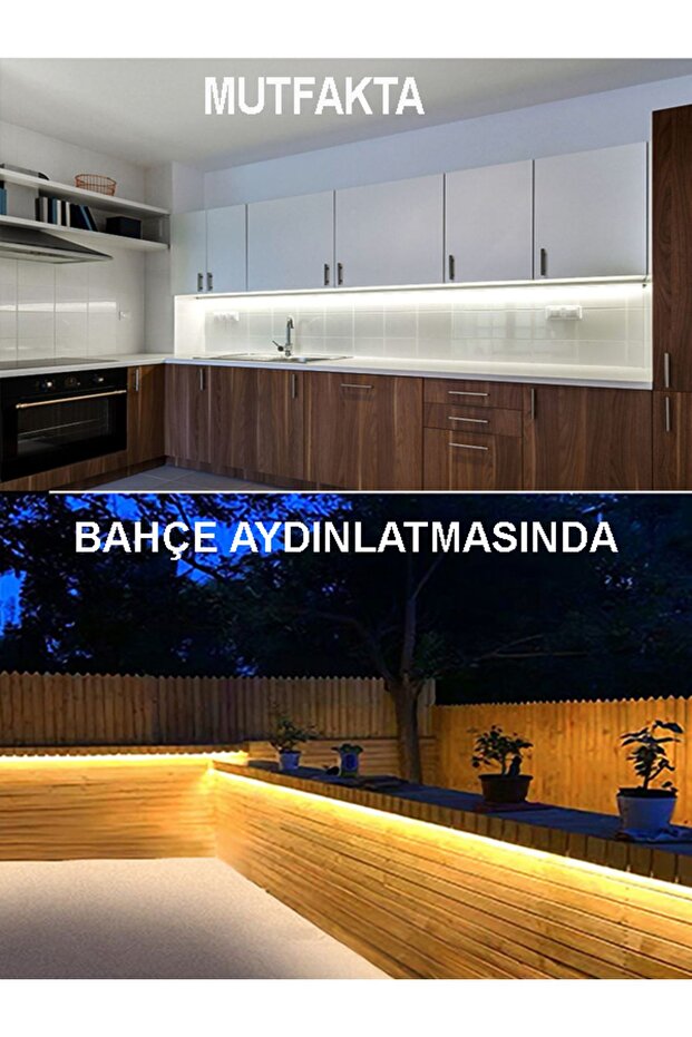 220V Şerit LED  YÜKSEK IŞIK FİŞLİ VE ANAHTARLI GÜNIŞIĞI 2 METRE ((ADAPTÖR TRAFO YOK TAK ÇALIŞTIR)) - 3