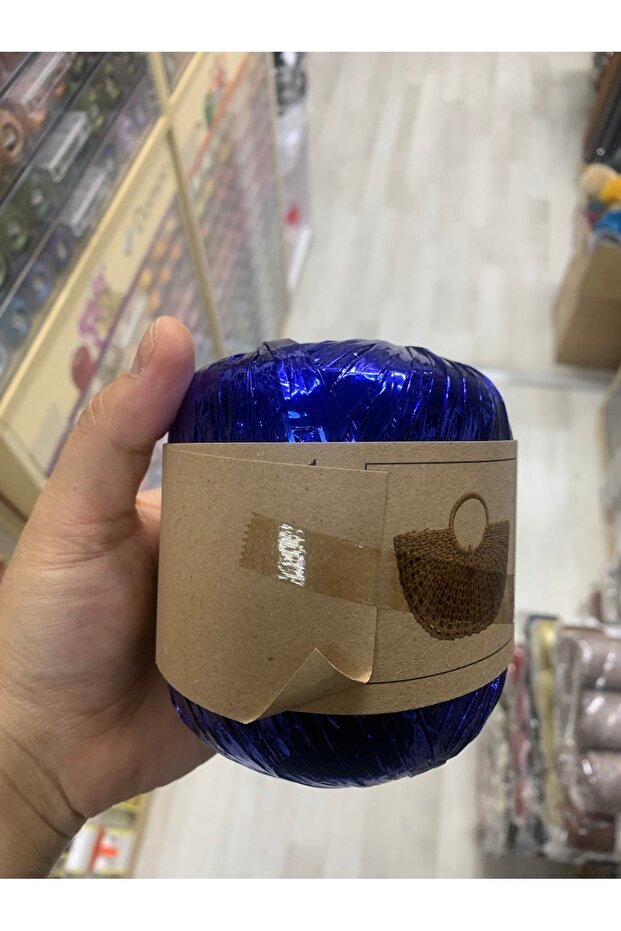 Metalik Rafya Örgü Çanta ipi 4 Lü Paket (4x50gr) - 1
