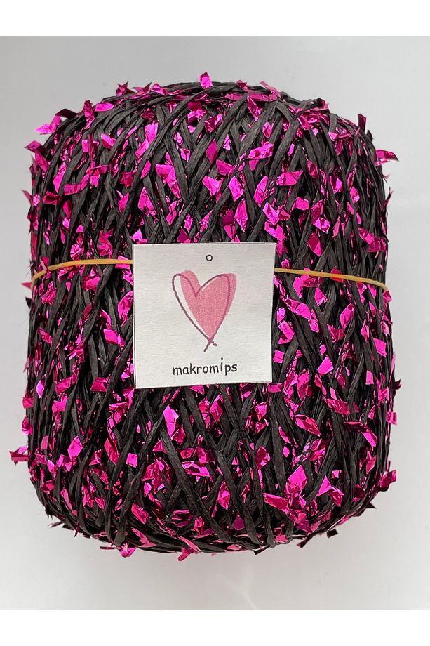 Premıum Metalik Confeti Kâğıt Rafya Ip(50gr/m+-5)Simli Parlak Abiye Polyester Çanta Şapka Örgü ipi - 1