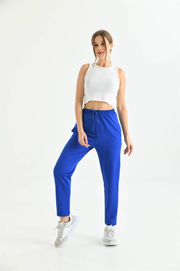 Woman's two-string pants cobalt blue 30266