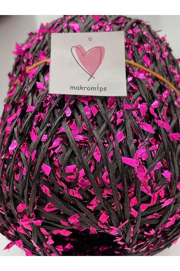 Premıum Metalik Confeti Kâğıt Rafya Ip(50gr/m+-5)Simli Parlak Abiye Polyester Çanta Şapka Örgü ipi - 3