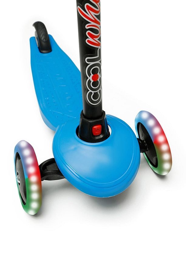 Manuel Star Işıklı 3 Tekerlekli Çocuk Scooter Mavi 40-50 kg Ayrılabilir Mavi - 4