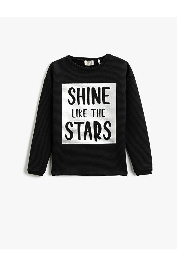Printed Sweatshirt Crew Neck Long Sleeve