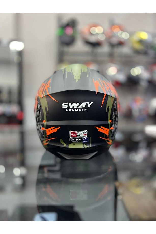 X1-X SEUL WARRİOR ORRANGE KASK MOTOZİLLA - 4