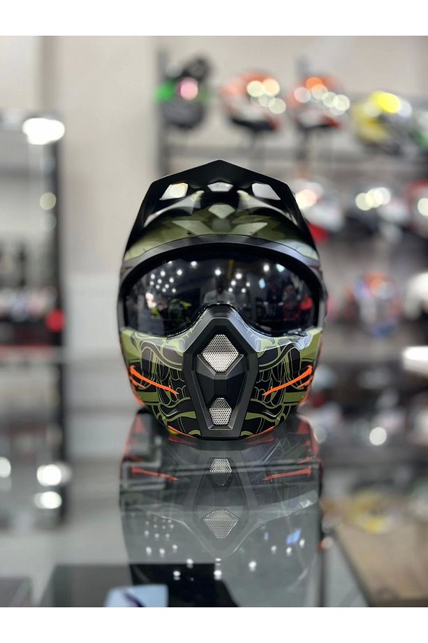 X1-X SEUL WARRİOR ORRANGE KASK MOTOZİLLA - 2