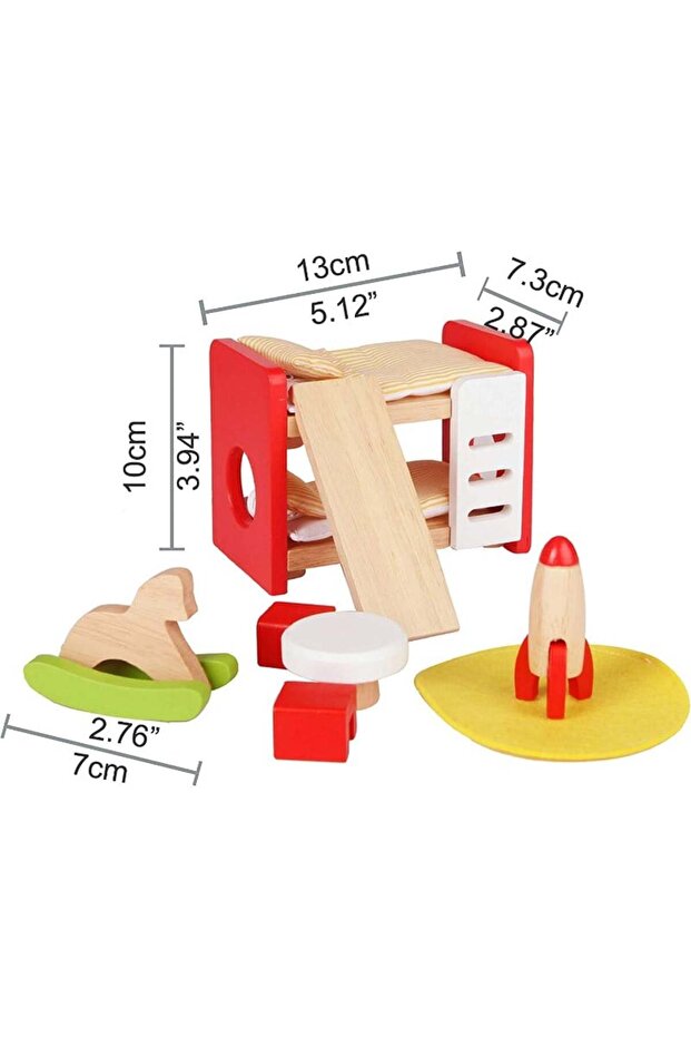 4 Mevsim Mobilyalı Oyuncak Ev - 8