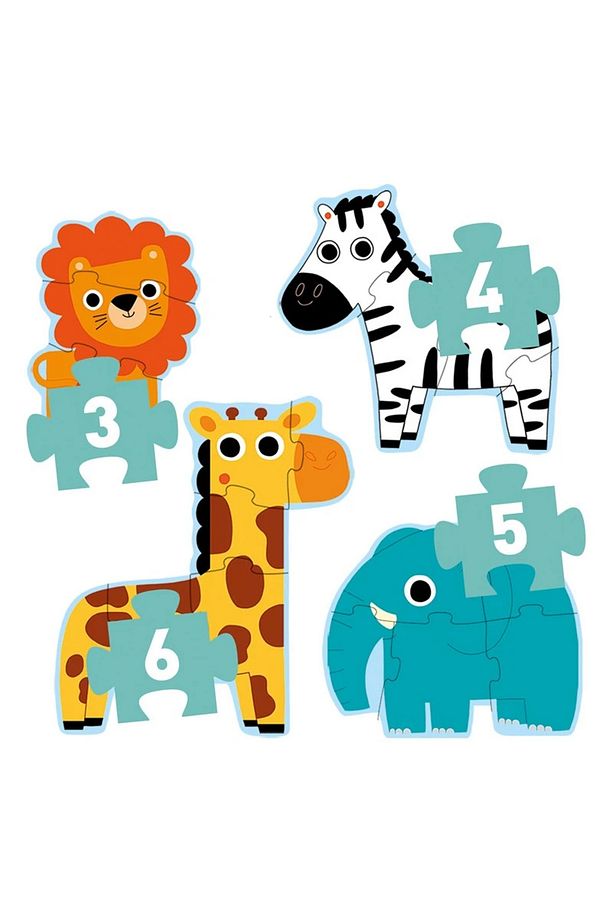 İlerleyen Puzzle - In The Jungle - 3,4,6,9 Pcs - 3