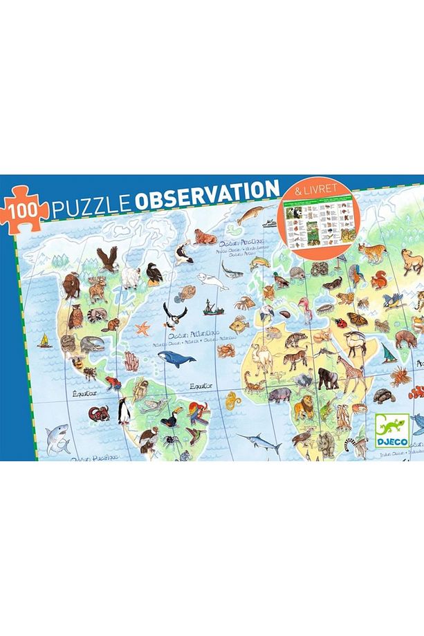 Klasik Puzzle 100 Parça - World's Animals - 7