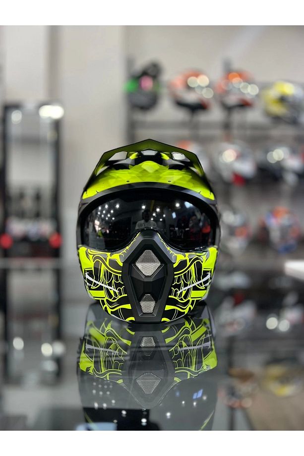 X1-X SEUL WARRİOR YELLOW KASK motozilla - 2