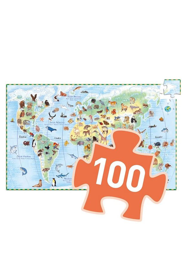Klasik Puzzle 100 Parça - World's Animals - 3