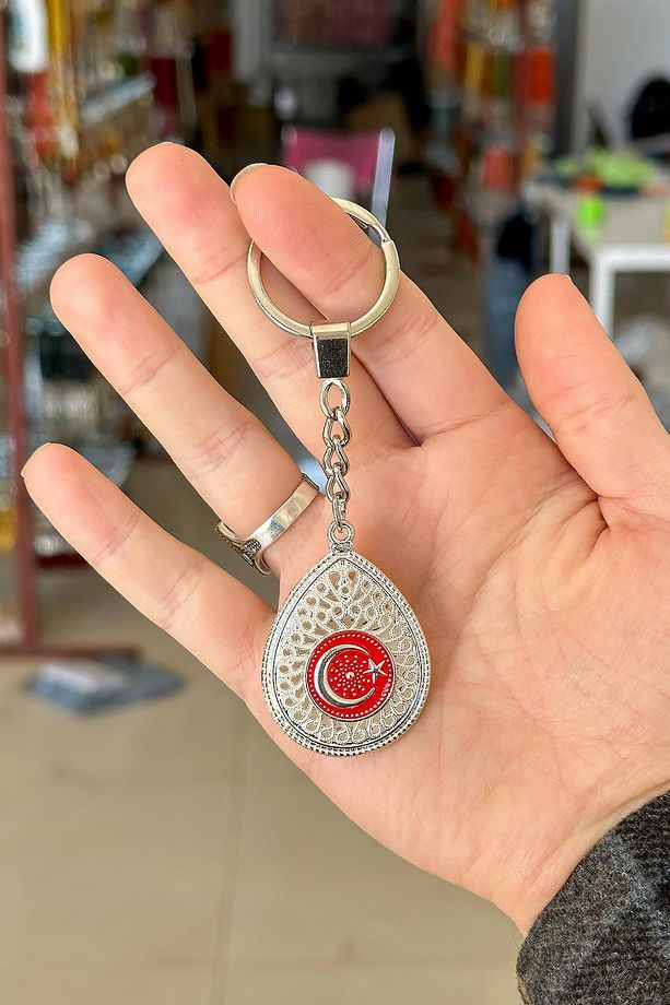 Telkari Model Ayyıldız Tasarım Anahtarlık - 3