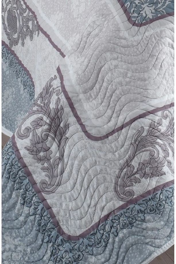 Çift Kişilik Microfiber Kapitone Yatak Örtüsü(GLORİA KAHVE) - 3