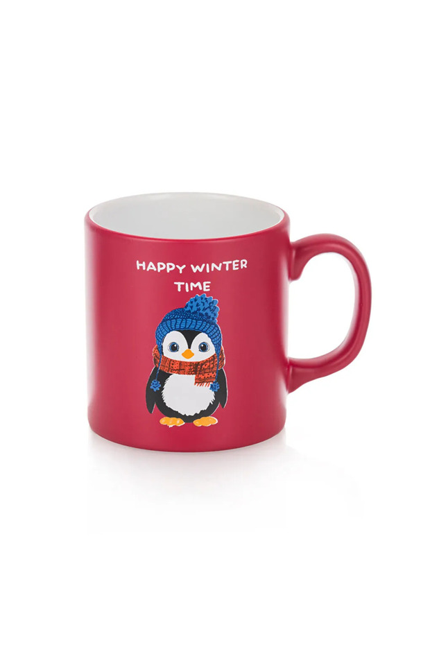 LCW HOME Kırmızı Baskılı Seramik Kupa 320 Ml - 5