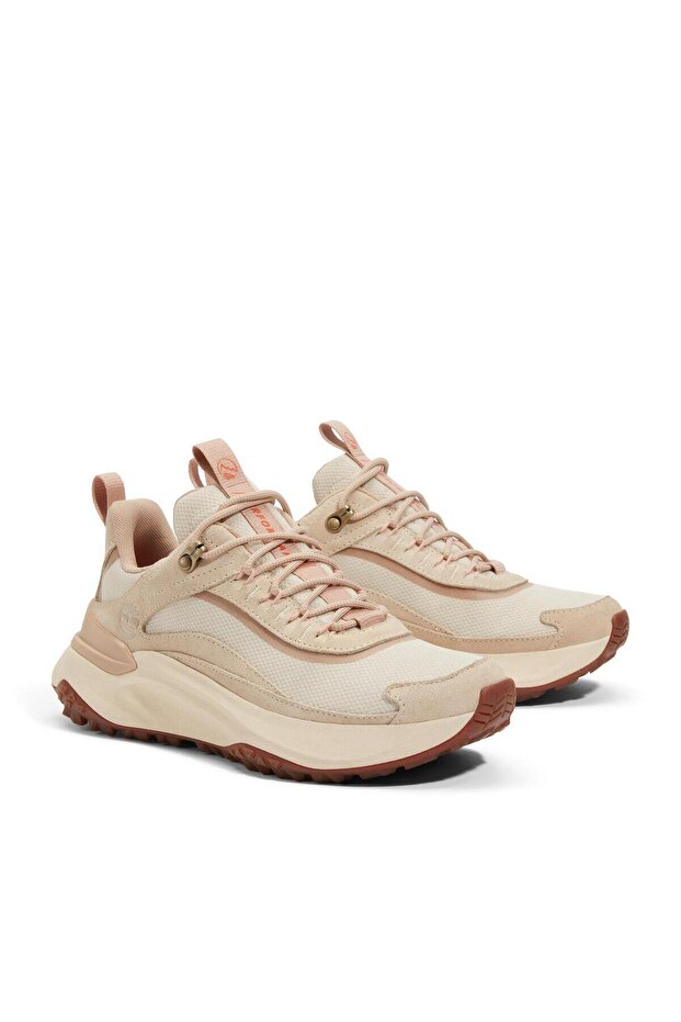 B0A2N4BEW21-R Timberland Motıon Access Low Lace Up Waterproof Sne Kadın Spor Ayakkabı Krem - 4
