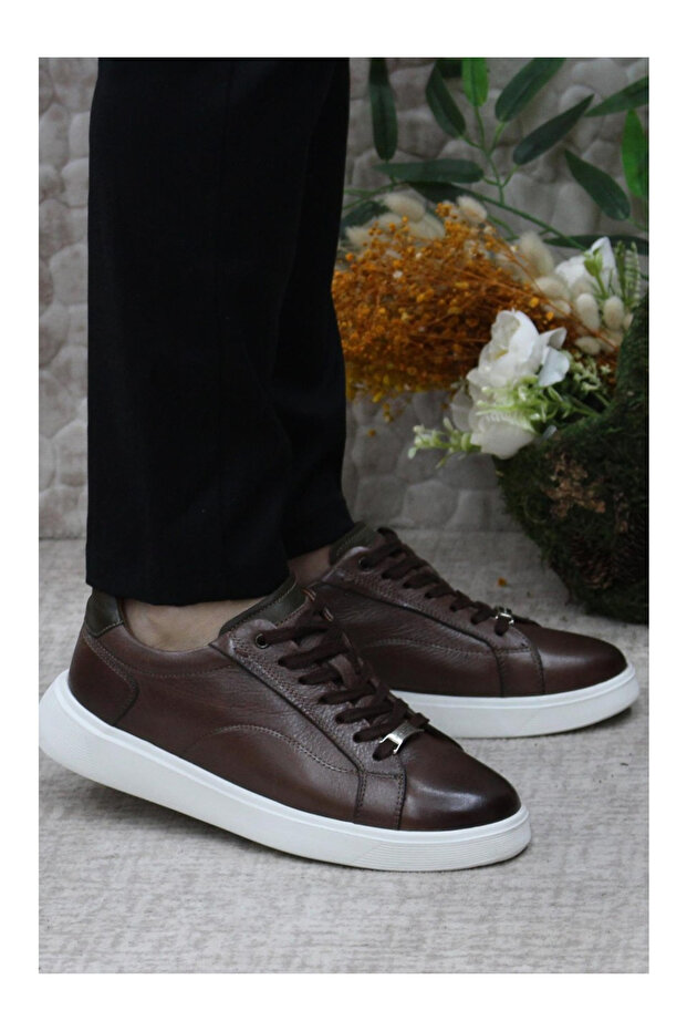 Men's Shoes 63574 Brown