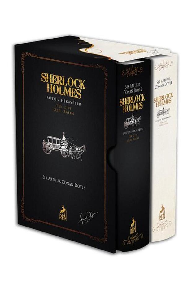 Sherlock Holmes Bütün Eserleri Seti 2 Cilt Takım / Ren Kitap / Sir Arthur Conan Doyle - 1