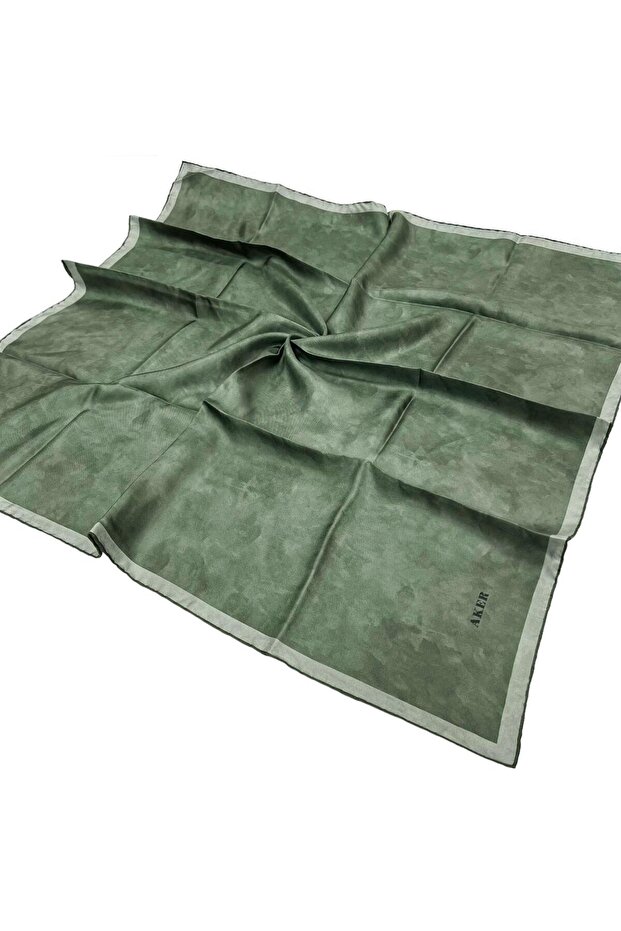 Silk Scarf - 7208713-955 Nile Green Twill