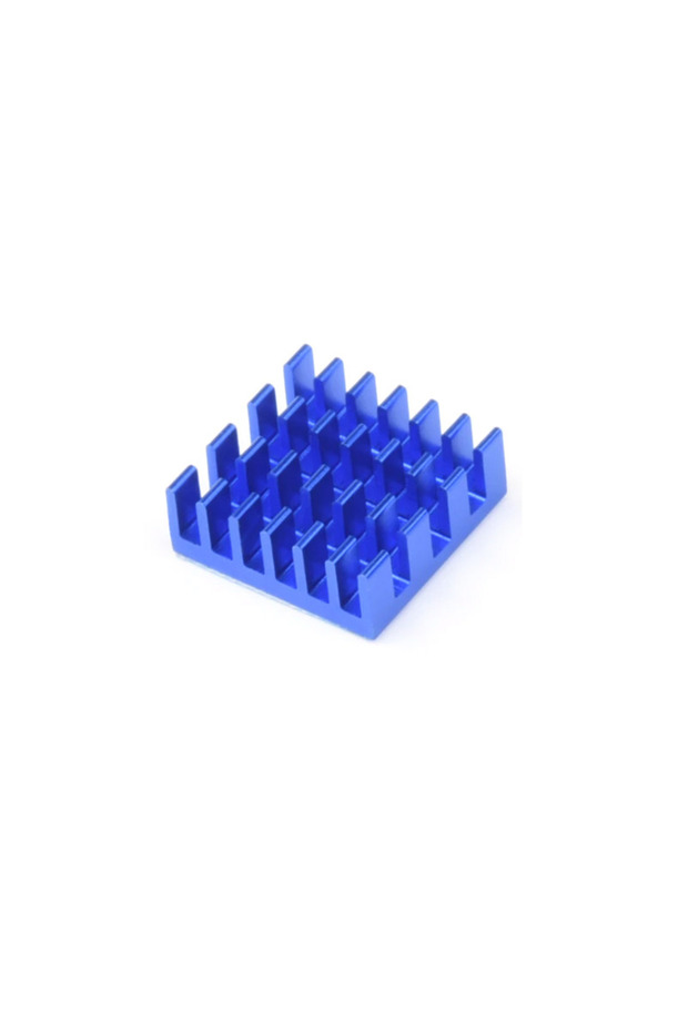 Blue Aluminum Heatsink - Passive Chipset, 1.4*1.4*6 mm