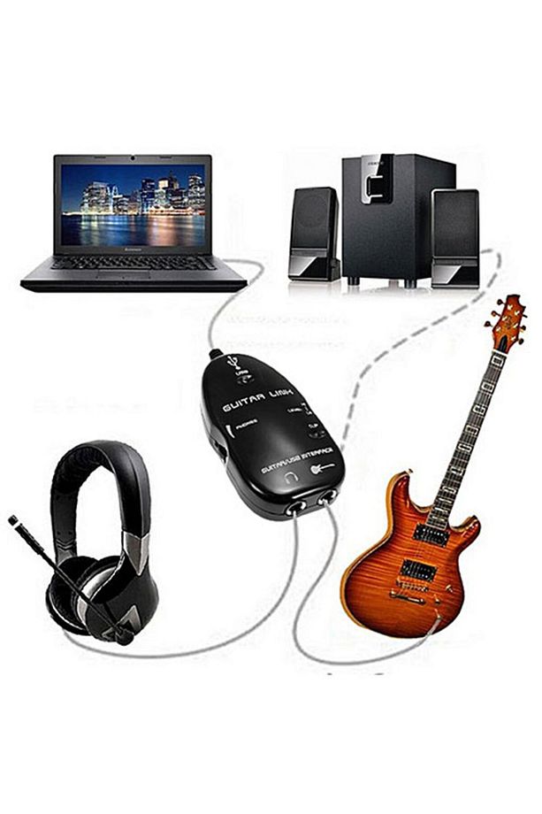 Usb Gitar Link Kablo Gitarınızı Pc'ye Bağlayın Kayıt Yapın - 2