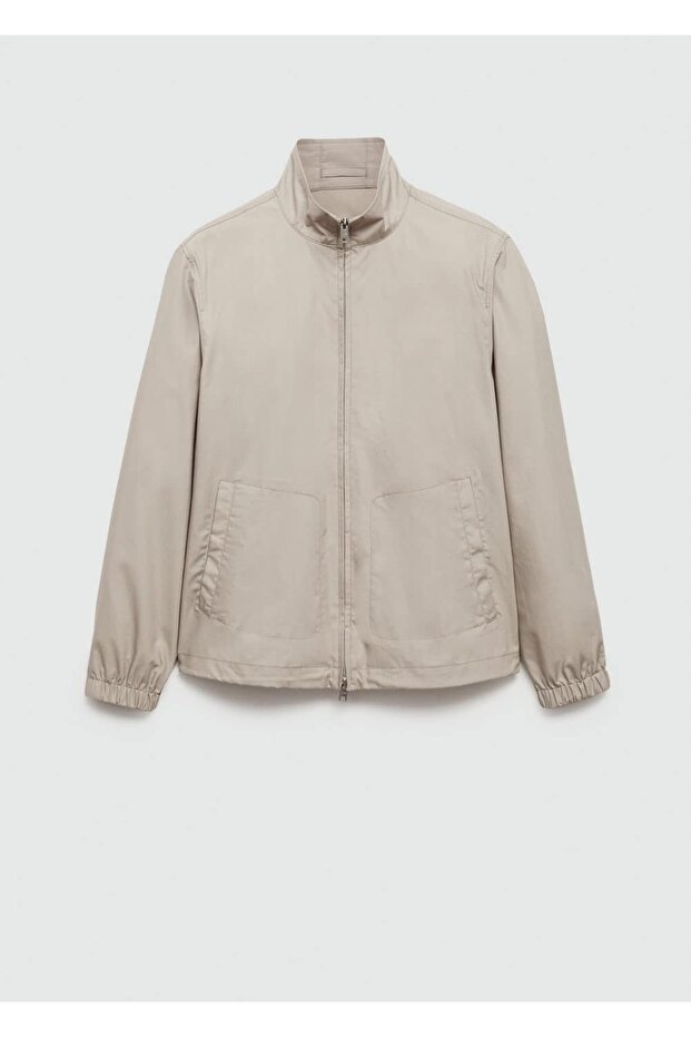 Fermuarlı lyocell ceket - 3