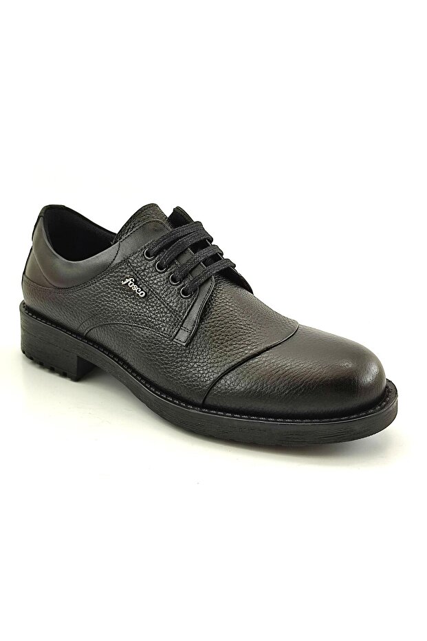 7520 Genuine Leather Casual Men's Shoes-Black
