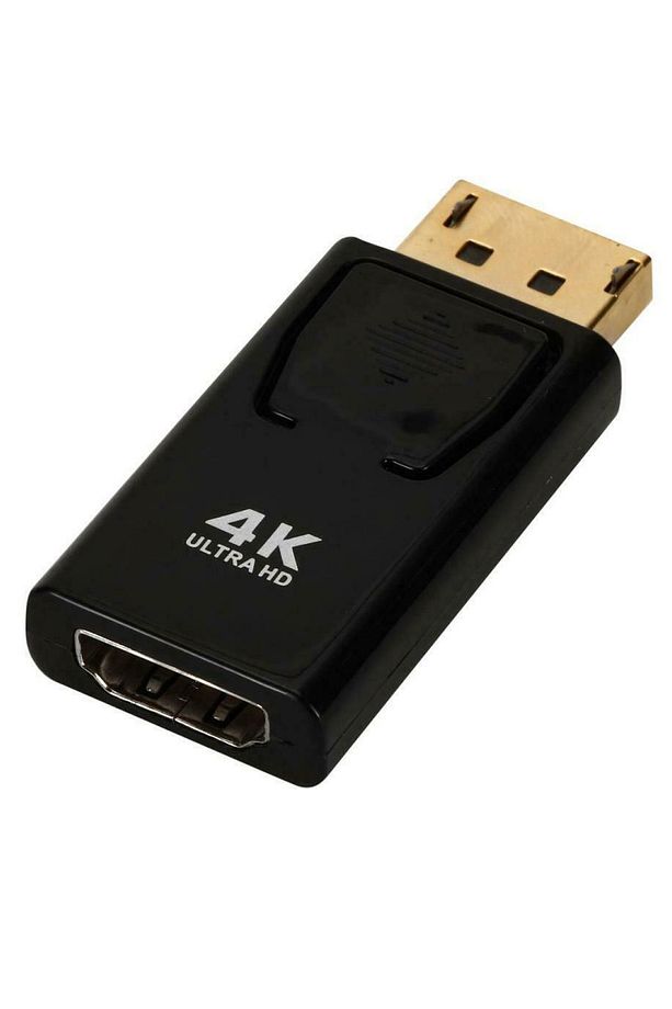 2168 4k Displayport To Hdmi Kablo Display Port Çevirici Dönüştürücü Mini Siyah - 1