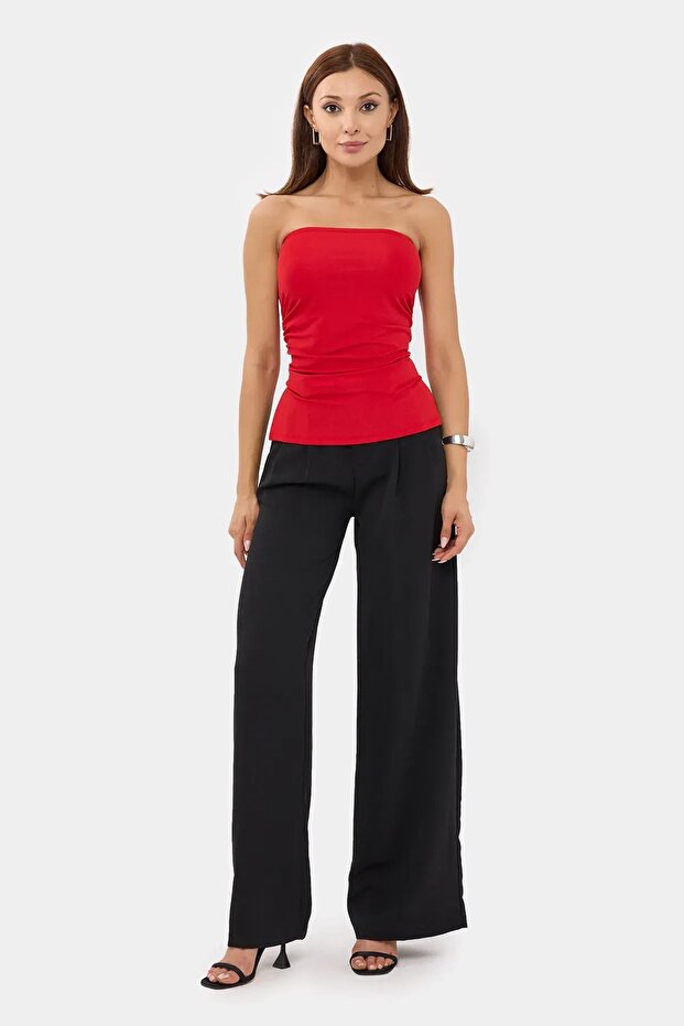 Sleeveless Side Slit Top - 1