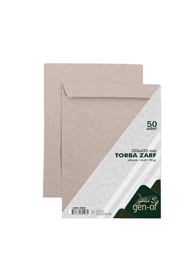 Bag Envelope 32x42 Kraft 90 Gr Silicone 50 Pieces - 1