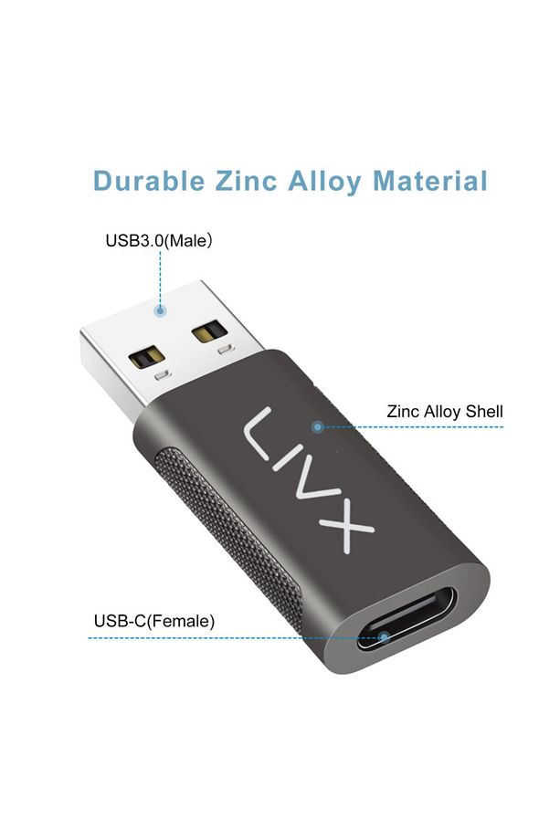 Type C To Usb 3.0 Çevirici Dönüştürücü Otg Adaptör Lva-otgcf - 4