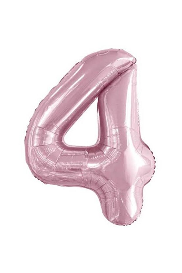 Pink Foil Number Balloon (4) 34 Inch 76 cm