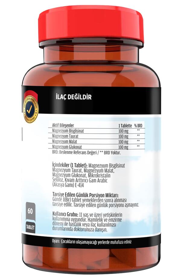 Magnezyum Complex 400 Mg 60 Tablet & Vitamin D3 400 Iu 20 Ml - 4