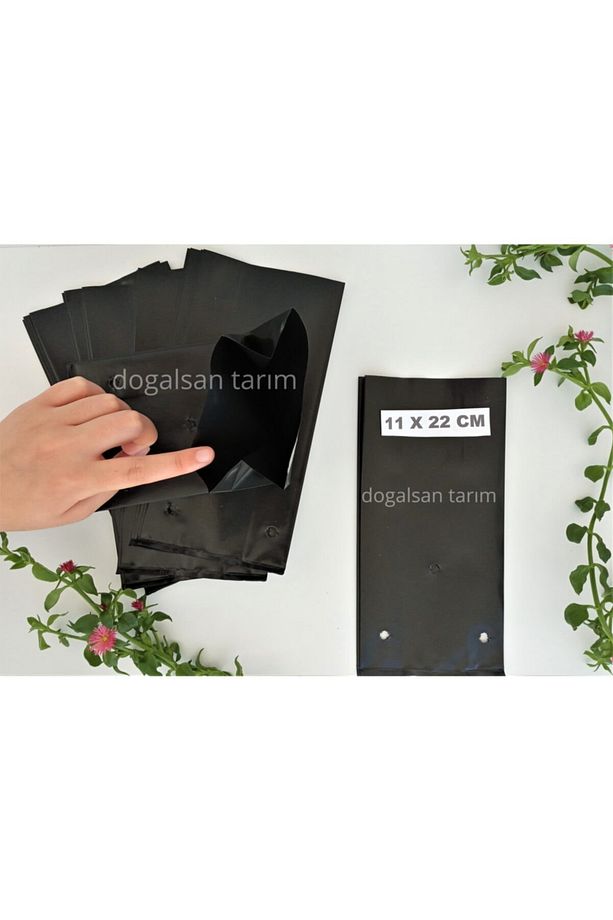 Fidan Poşeti 11x22 Cm 20 Adet Fidan Torbası Fide Poşeti Fide Torbası Fide Tüpü Fide Yetiştirme - 3